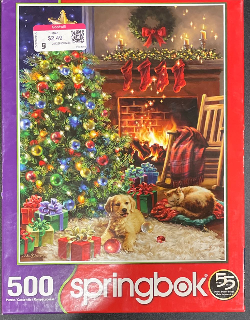 Christmas Morning - Springbok puzzle collectible [Barcode 091683015849] - Main Image 3