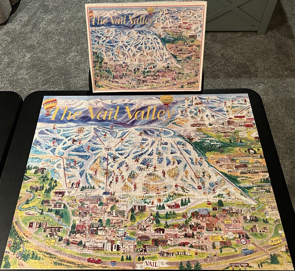 The Vail Valley Colorado - White Mountain Puzzles puzzle collectible - Main Image 3