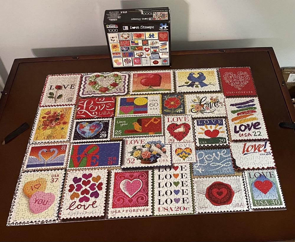 Love Stamps - White Mountain puzzle collectible [Barcode 724819262984] - Main Image 2