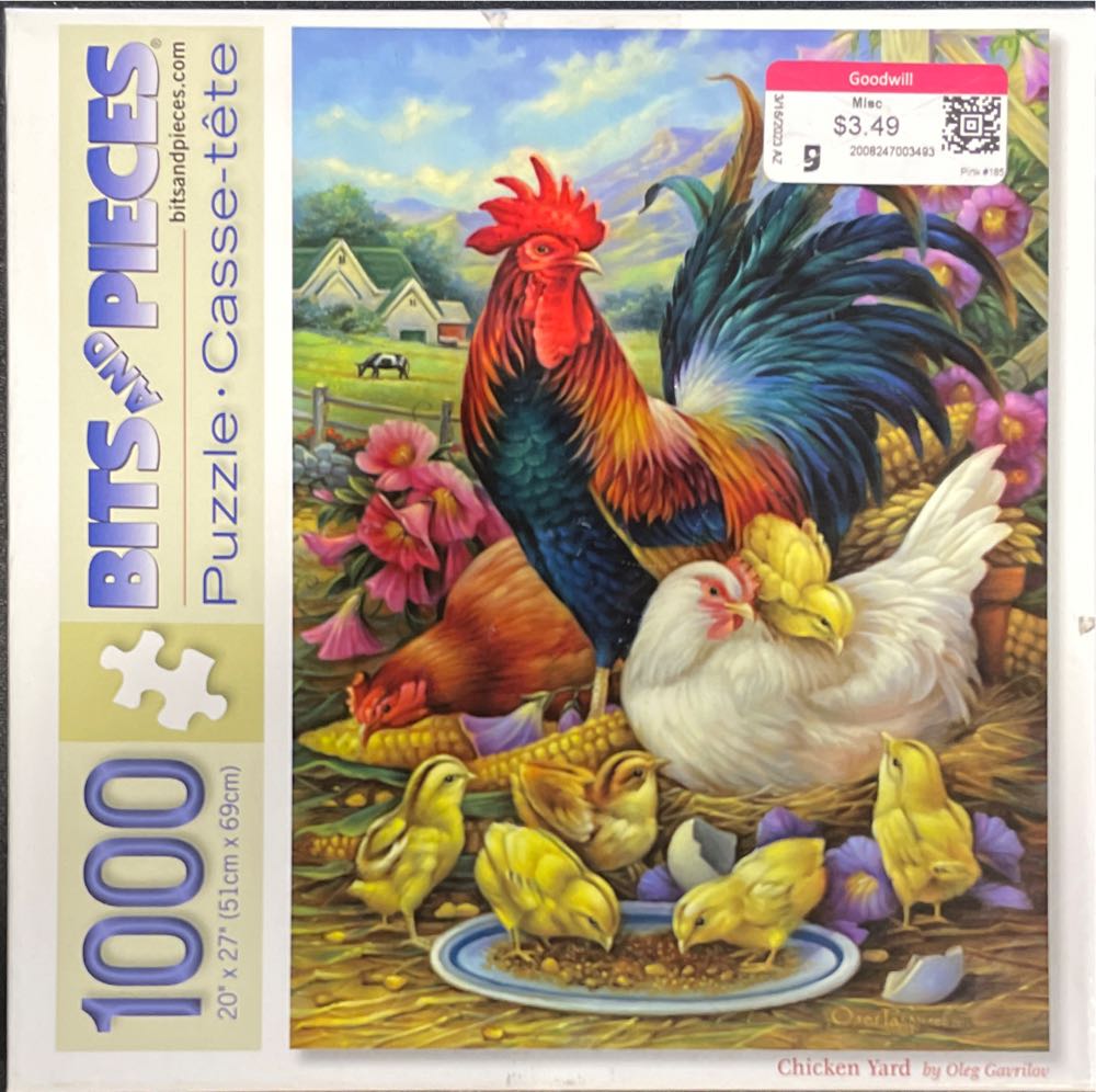 Chicken Yard - Bits And Pieces puzzle collectible [Barcode 192949041494] - Main Image 2