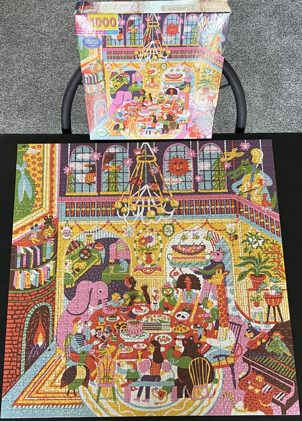 Family Dinner Night - Eeboo puzzle collectible [Barcode 689196511608] - Main Image 3