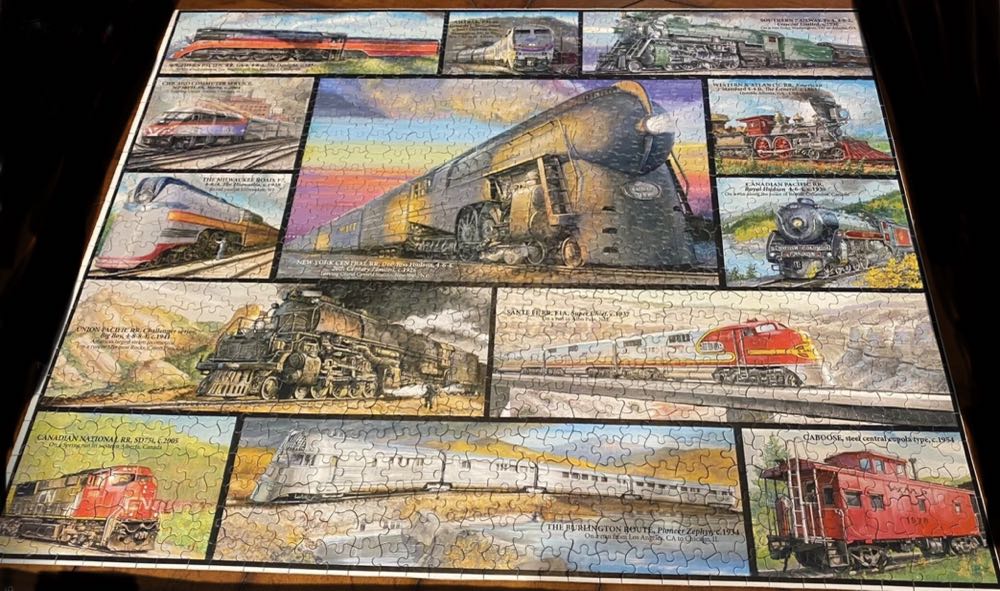 Great Trains - White Mountain Puzzles puzzle collectible [Barcode 724819252060] - Main Image 2