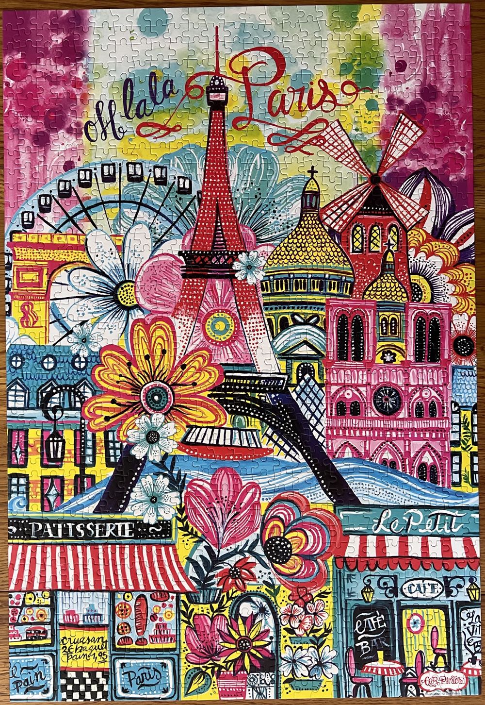 Paris Painting - Paper House puzzle collectible [Barcode 767636842601] - Main Image 2