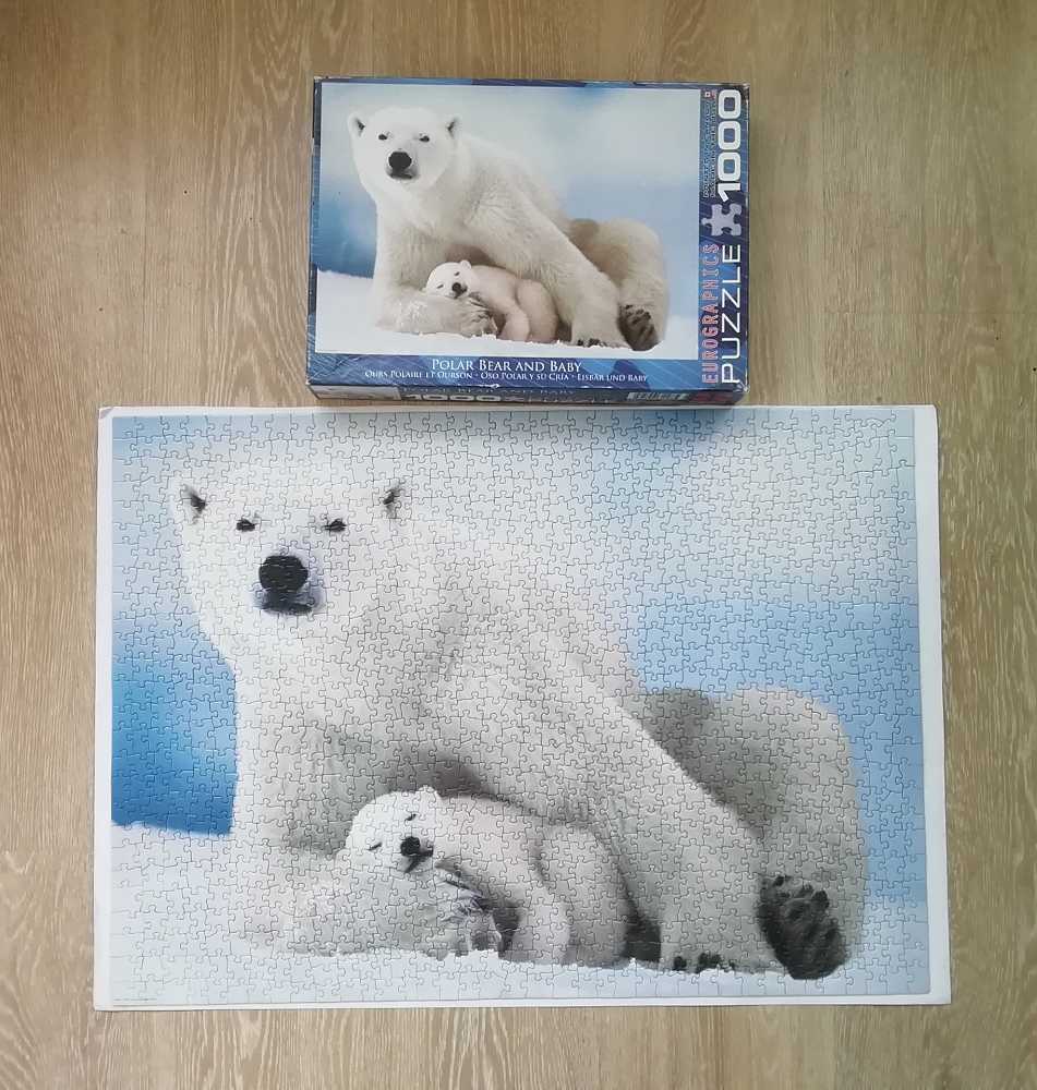Polar Bear And Baby - Eurographics 🇨🇦 puzzle collectible [Barcode 628136611985] - Main Image 2