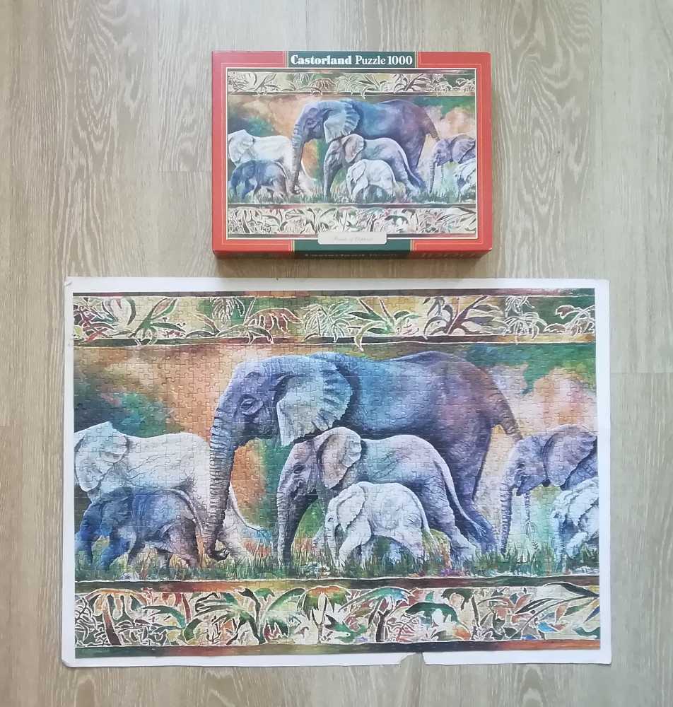 Parade Of Elephants - Castorland 🇵🇱 puzzle collectible [Barcode 5904438102747] - Main Image 2