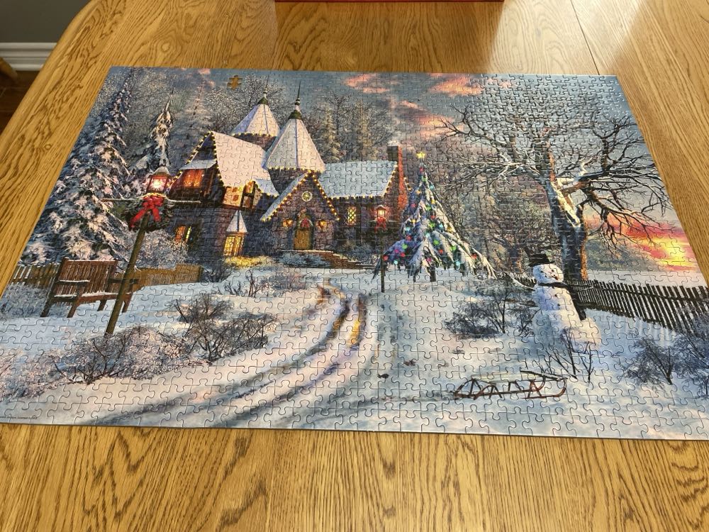 Christmas Cottage - Eurographics puzzle collectible [Barcode 628136607902] - Main Image 4