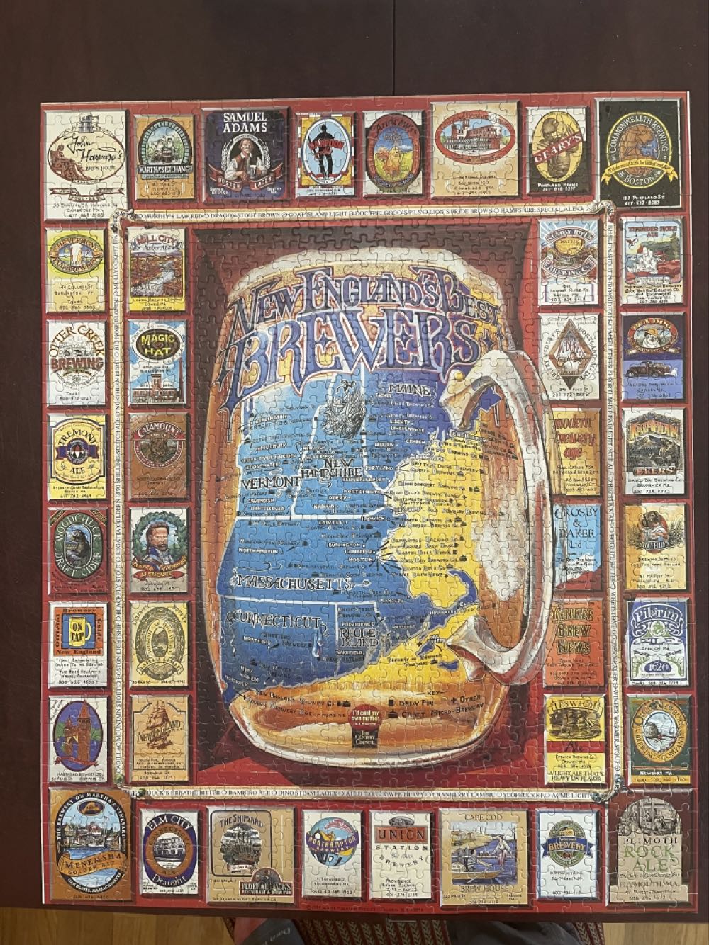 New England’s Best Brewers - White Mountain Puzzles puzzle collectible [Barcode 724819247059] - Main Image 3