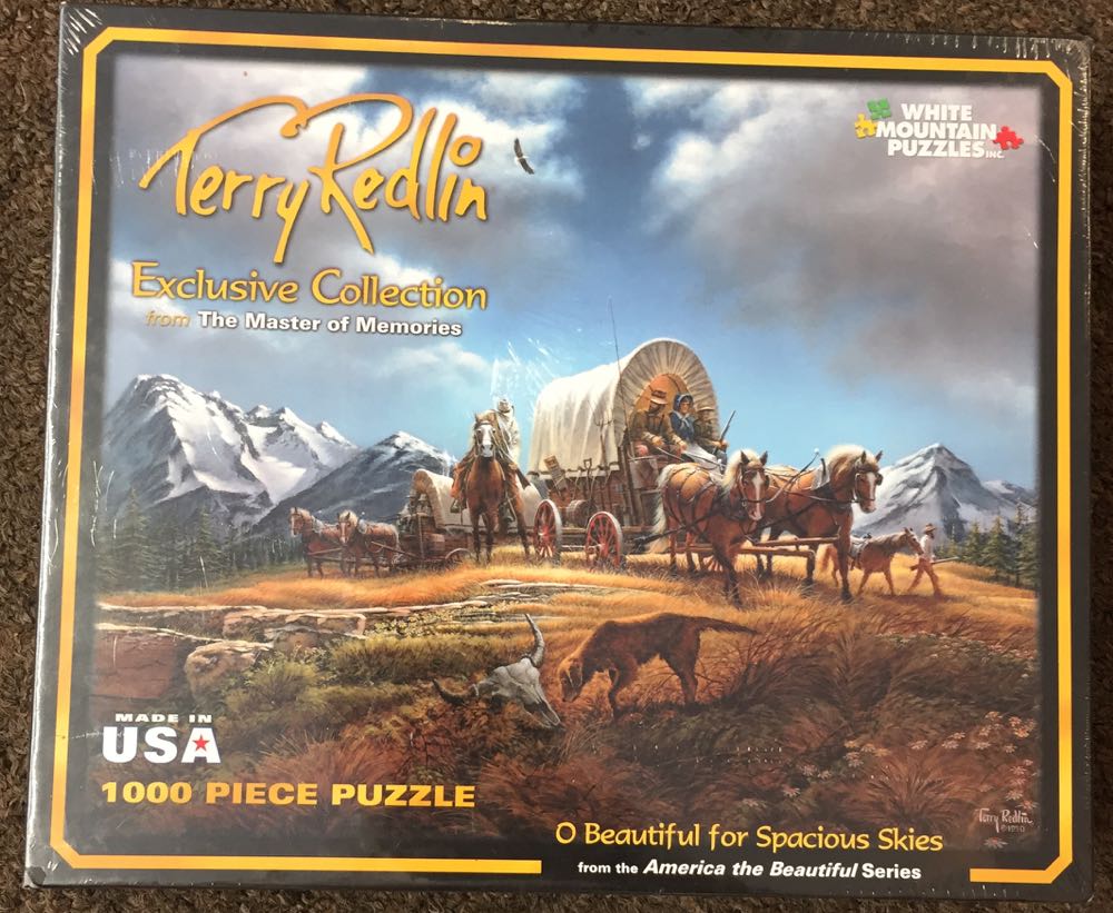 O Beautiful For Spacious Skies #1 - White Mountain Puzzles puzzle collectible [Barcode 724819252510] - Main Image 2