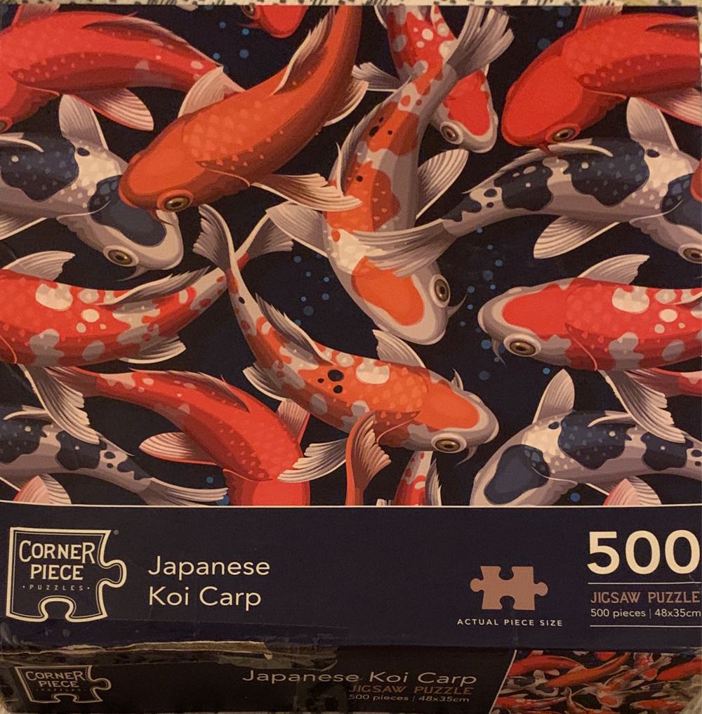 Japanese Koi Carp - Corner Piece puzzle collectible [Barcode 5052089274488] - Main Image 1