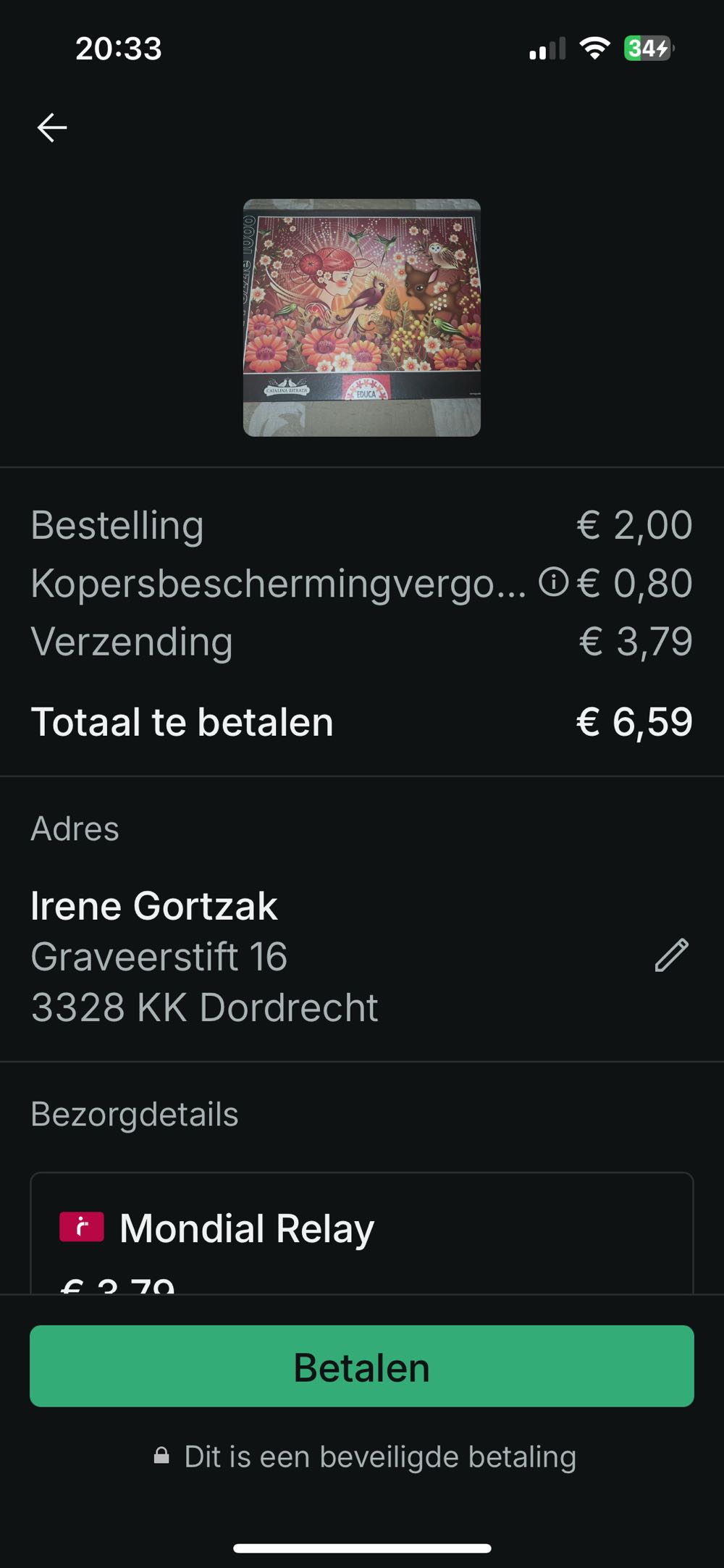 🌫️Purple Bird - Educa puzzle collectible [Barcode 8412668144392] - Main Image 4