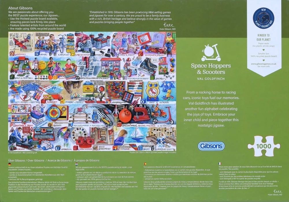 Space Hoppers & Scooters - Gibsons puzzle collectible [Barcode 5012269071115] - Main Image 4