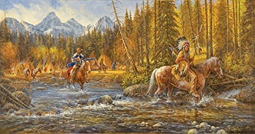 Blackfoot Trapper - SunsOut puzzle collectible [Barcode 796780364028] - Main Image 1