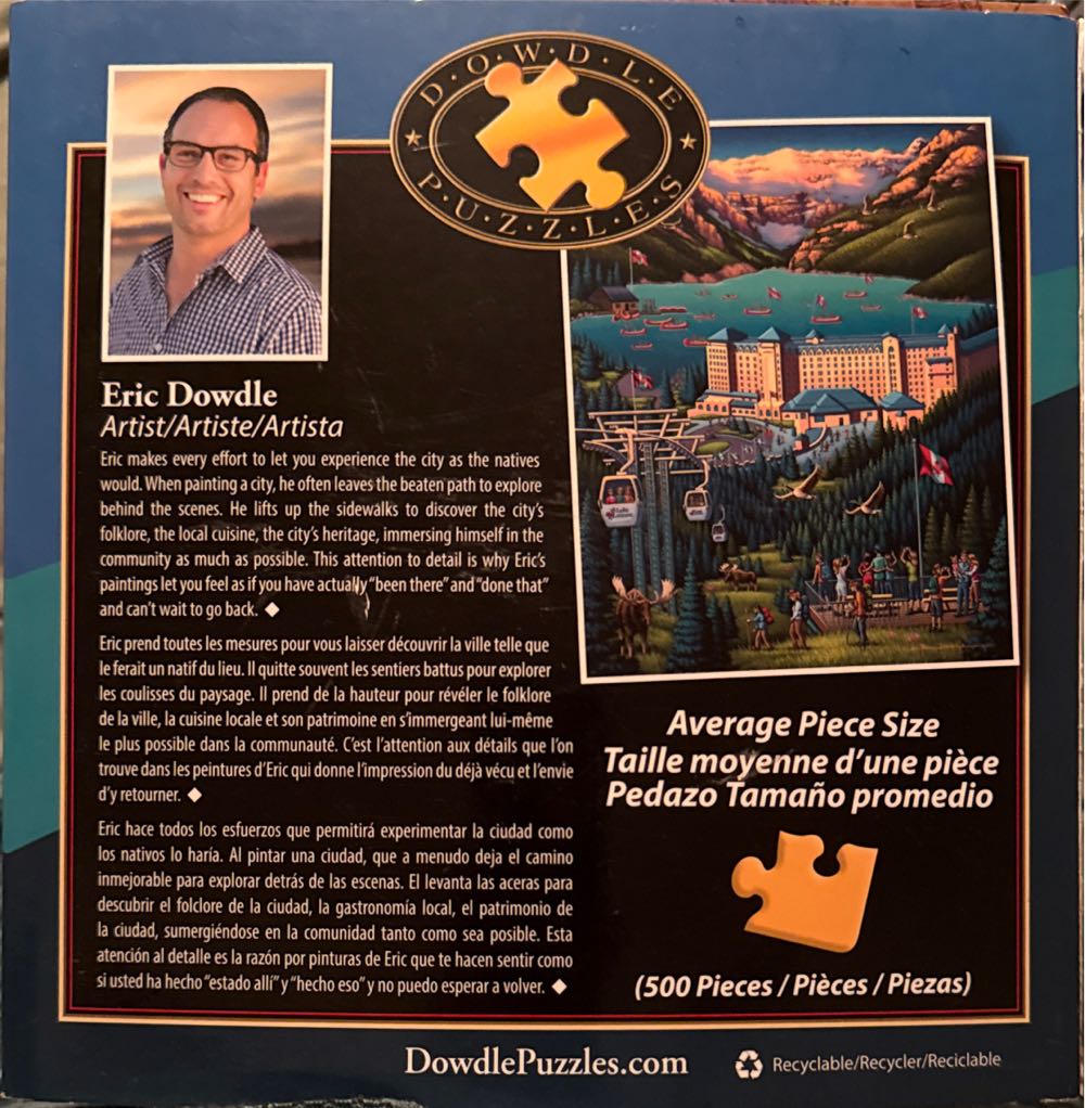 Lake Louise - Dowdle puzzle collectible [Barcode 671095003681] - Main Image 2