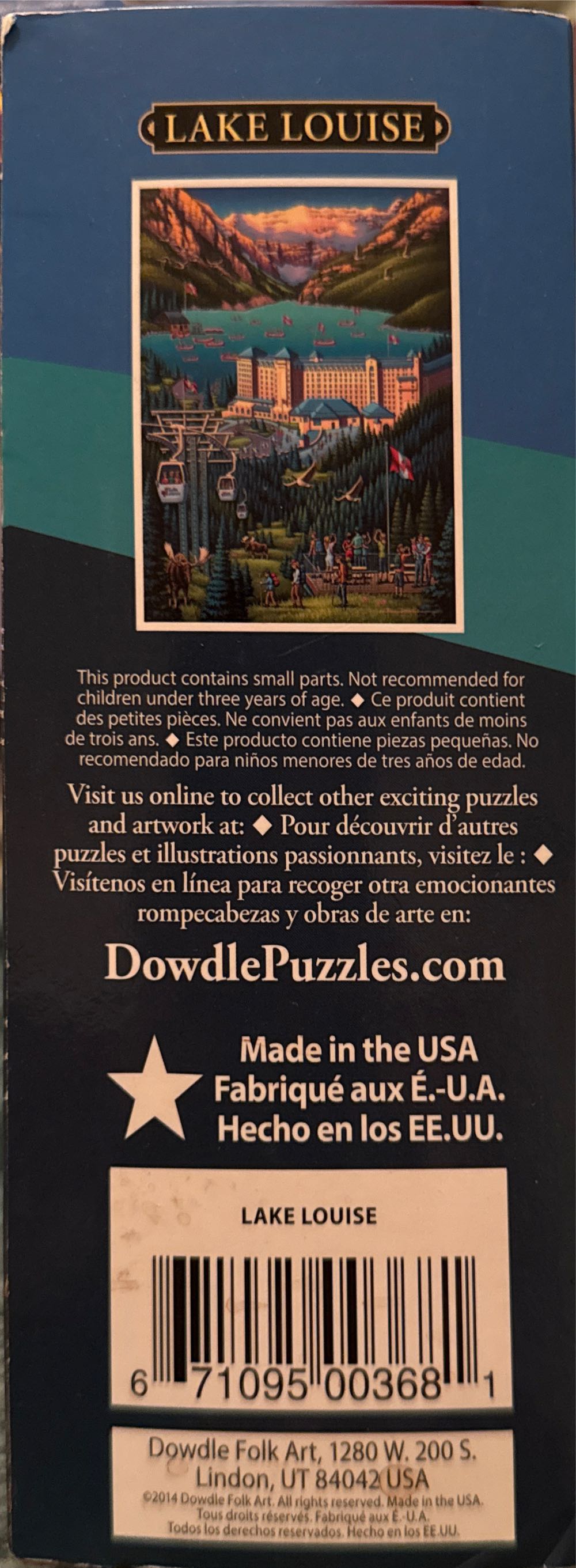 Lake Louise - Dowdle puzzle collectible [Barcode 671095003681] - Main Image 3