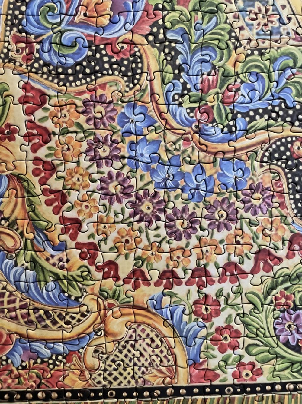 Tapestry Mandala - Pomegranate puzzle collectible [Barcode 9780764984990] - Main Image 4