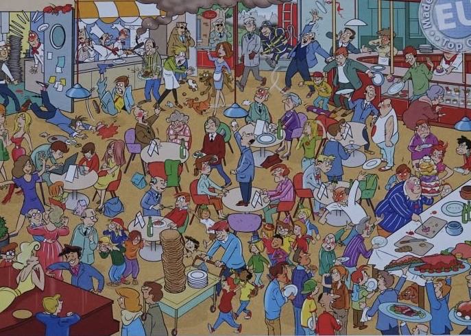 Lunchroom / Brasserie 🟦 - Goliath That’s life puzzle collectible [Barcode 8711808714212] - Main Image 2