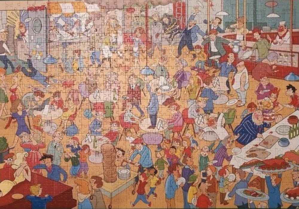 Lunchroom / Brasserie 🟦 - Goliath That’s life puzzle collectible [Barcode 8711808714212] - Main Image 3