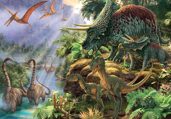 Dinosaur Valley - Falcon de luxe puzzle collectible [Barcode 8710126183786] - Main Image 2