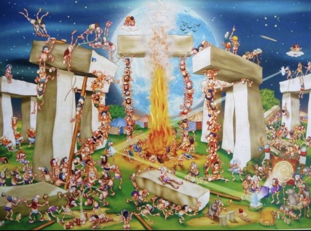 Stonehenge / Oase In De Woestijn  - D-TOYS puzzle collectible [Barcode 5947502867760] - Main Image 3