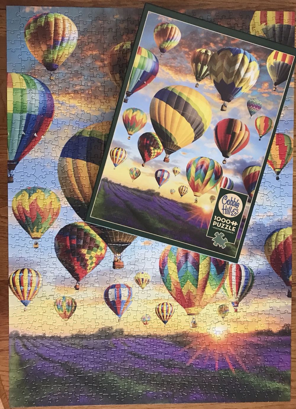 Hot Air Balloons (UV) 🧩 - Cobble Hill puzzle collectible [Barcode 625012800259] - Main Image 3