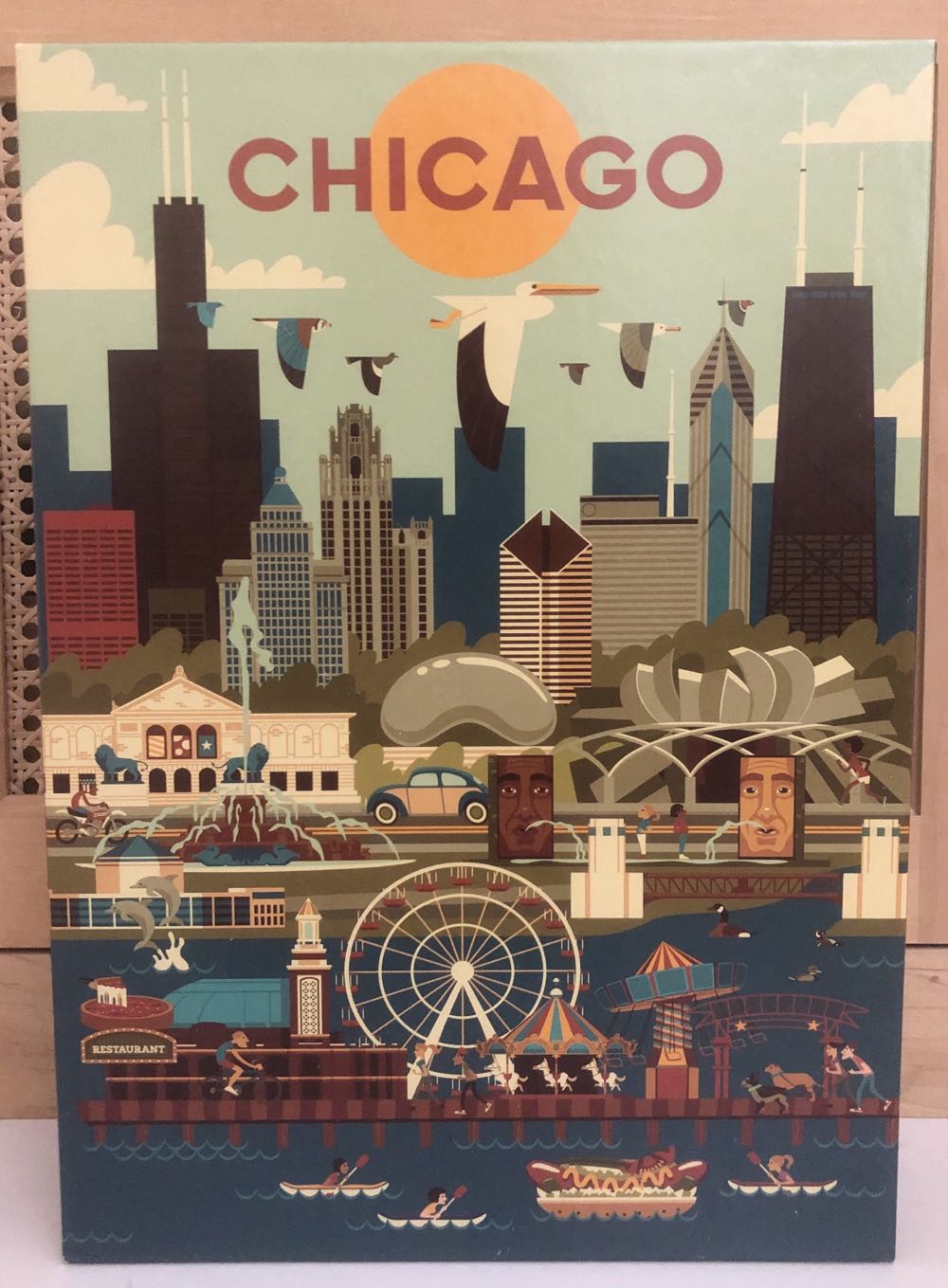 Geometric Series Chicago (C,S) - Lantern Press puzzle collectible - Main Image 2