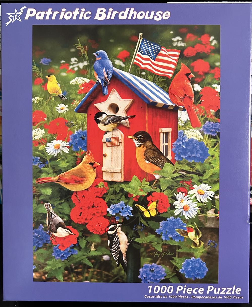 Patriotic Birdhouse (UV) Cheryl - Vermont CC puzzle collectible [Barcode 819273022653] - Main Image 2