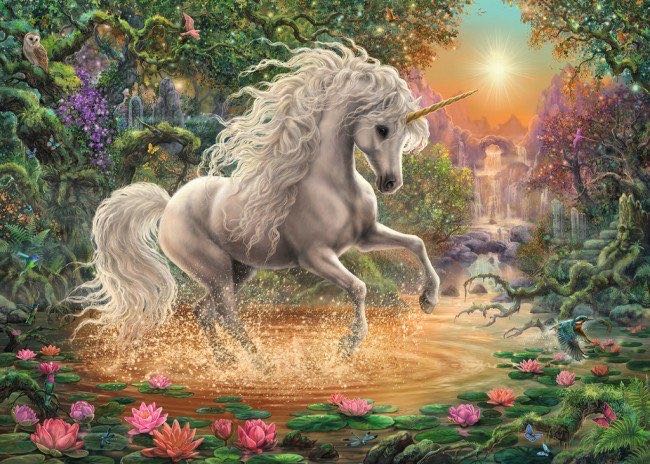 Mystical Unicorn - Ravensburger puzzle collectible [Barcode 4005556197934] - Main Image 2