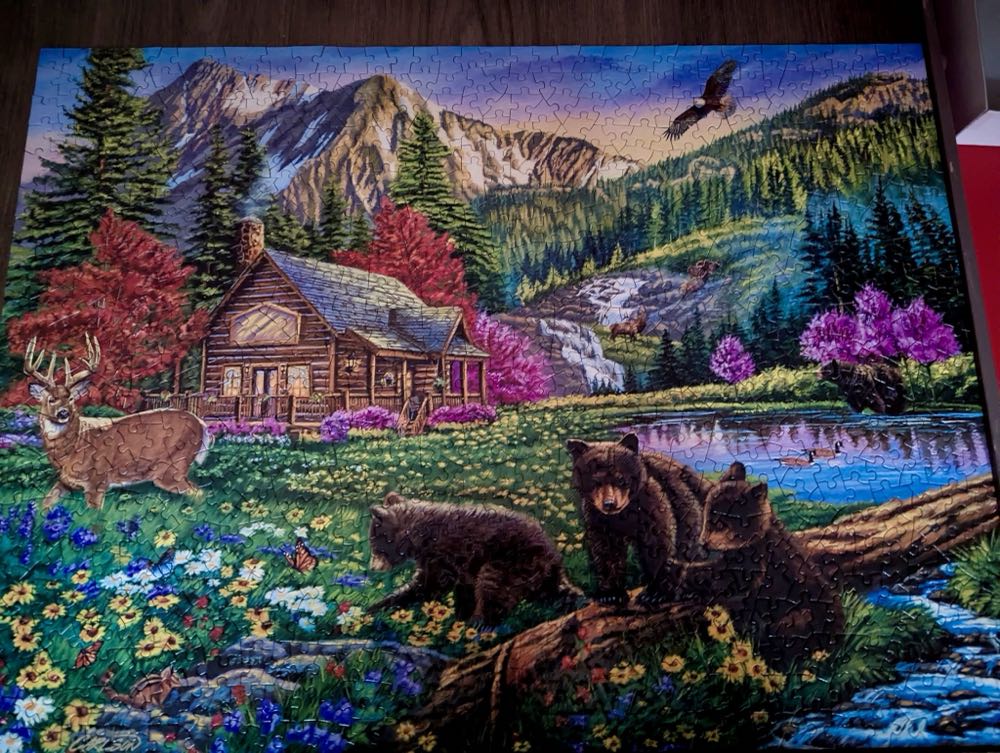 Mountain Hideaway - Bits & Pieces puzzle collectible [Barcode 192949031167] - Main Image 2