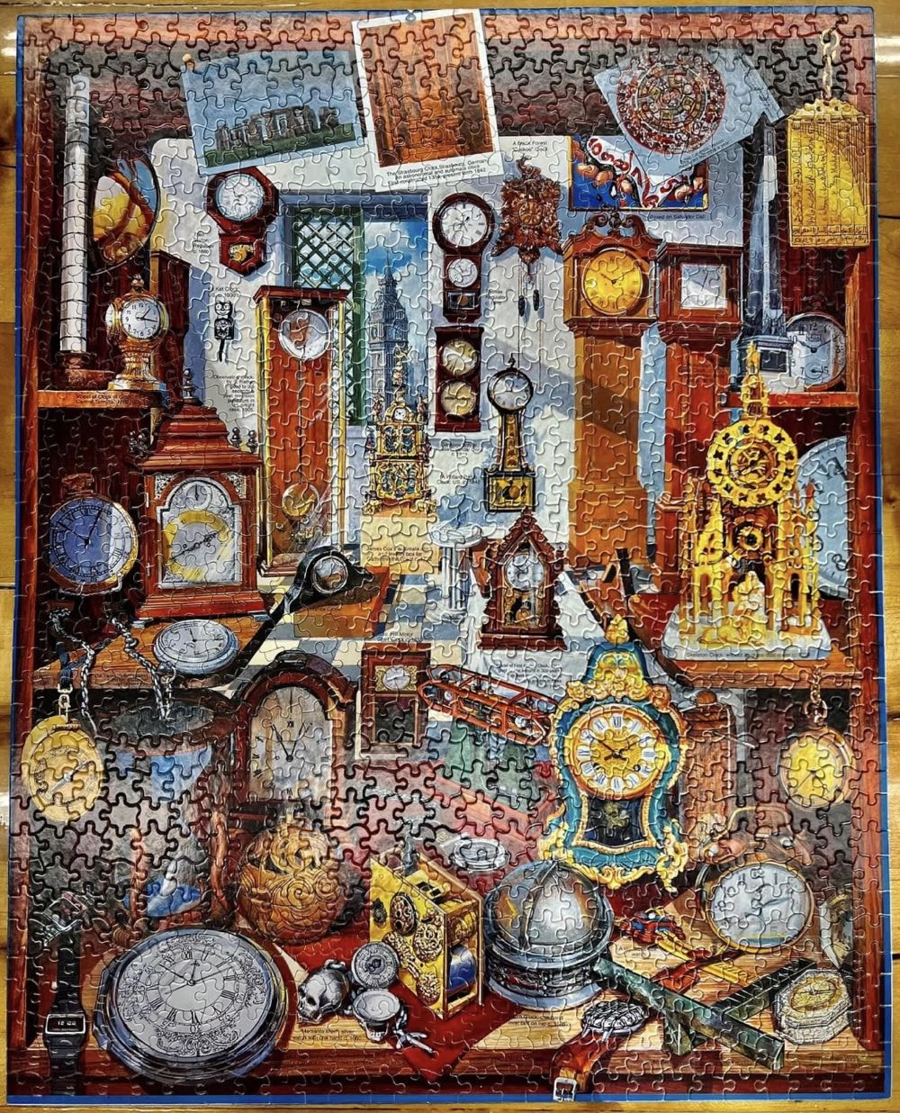 ZZ - Antique Clocks (SOLD) - White Mountain Puzzles puzzle collectible [Barcode 724819248889] - Main Image 3