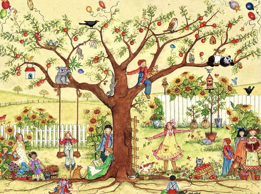 Children At Play  - Ceaco puzzle collectible [Barcode 021081330091] - Main Image 2