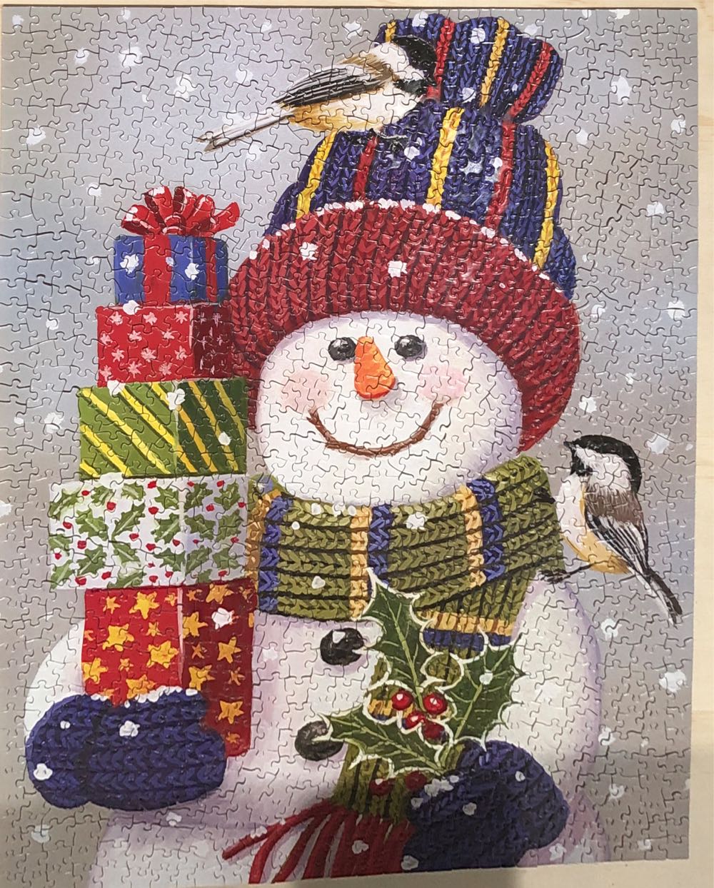 Snowman With Presents - Bits And Pieces puzzle collectible [Barcode 192949005755] - Main Image 3