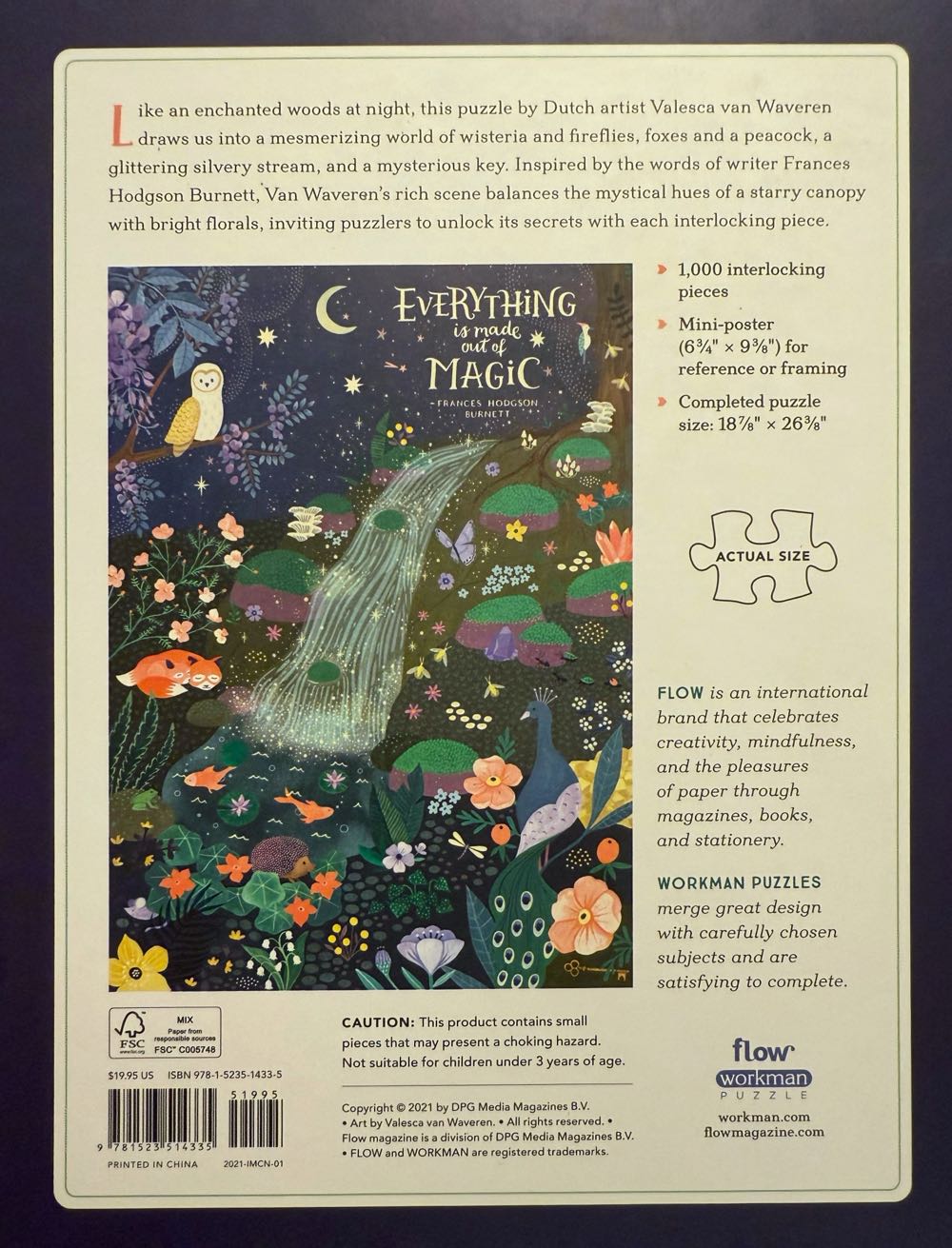 Everything is Made Out of Magic - Flow Workman Puzzle puzzle collectible [Barcode 9781523514335] - Main Image 2