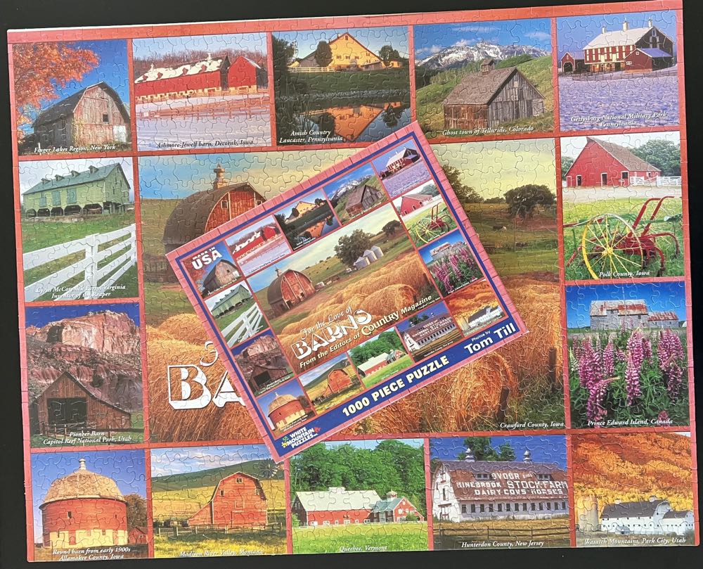 For the Love of Barns  - White Mountain puzzle collectible [Barcode 724819251391] - Main Image 4