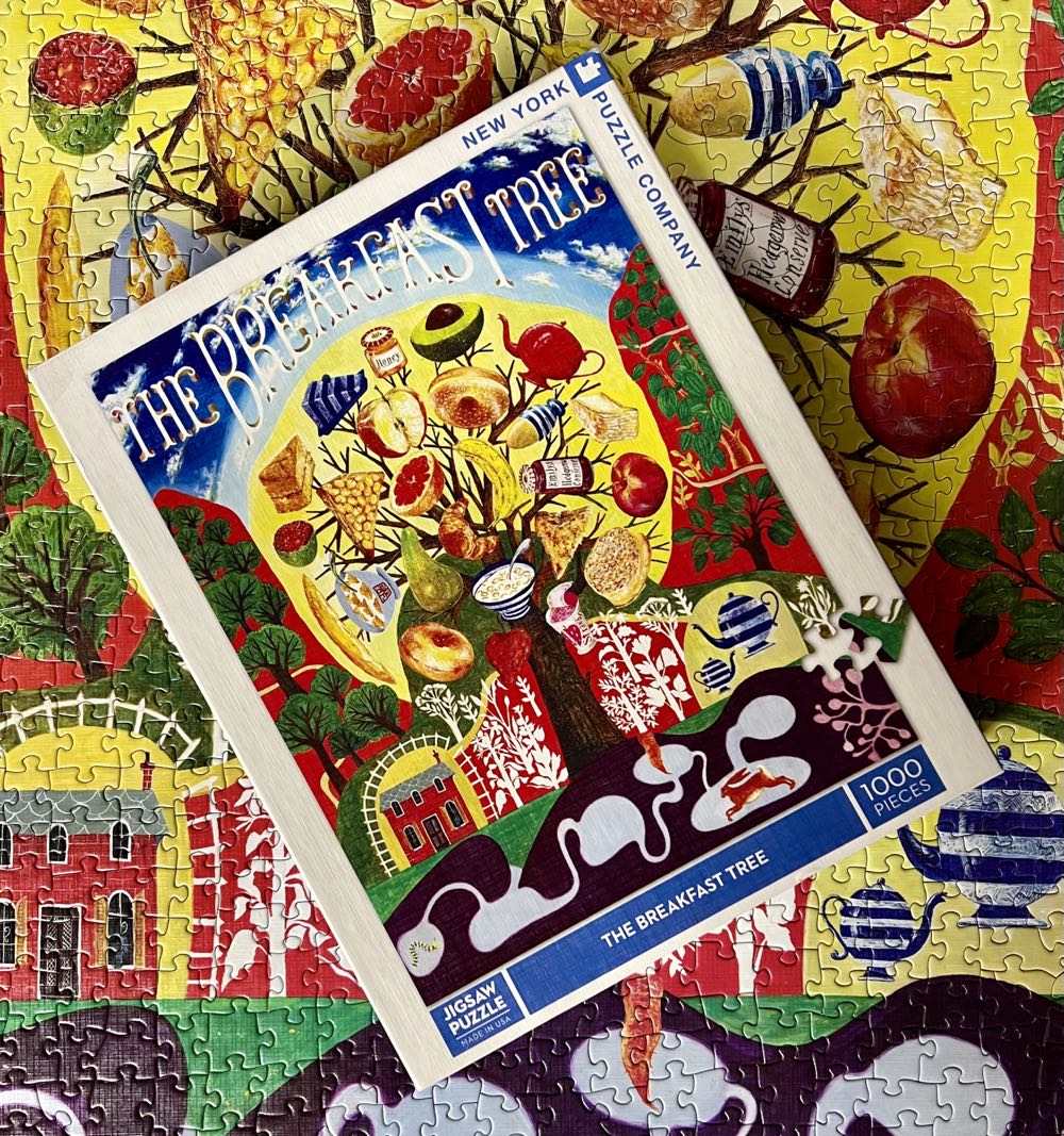 New York Puzzle Company Neil Packer Breakfast Tree Piece Jigsaw Puzzle - New York Puzzle Company puzzle collectible [Barcode 819844019006] - Main Image 2