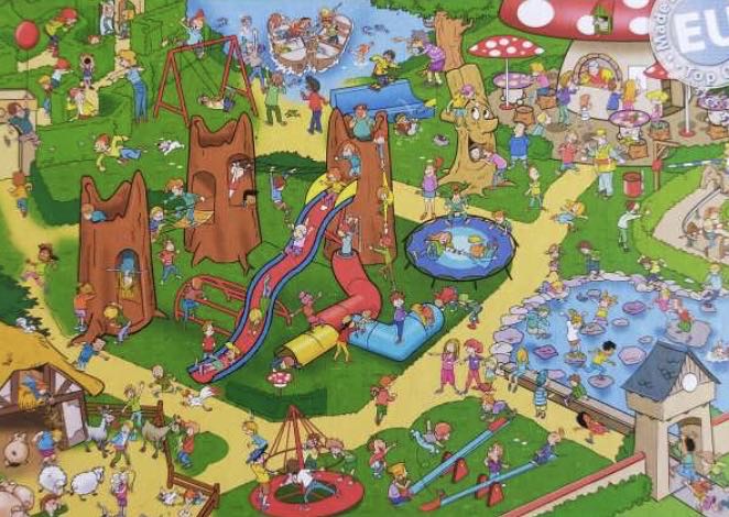 Kids Playground / Speeltuin 🟦 - Goliath That’s life puzzle collectible [Barcode 8711808714199] - Main Image 2