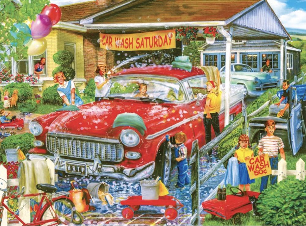 Back To The Past: Car Wash Saturday - CraZArt puzzle collectible [Barcode 4895145435413] - Main Image 2