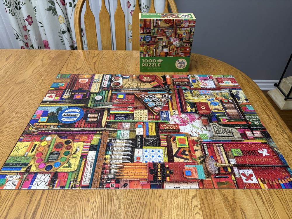 Vintage Art Supplies - Cobble Hill puzzle collectible [Barcode 625012571975] - Main Image 3