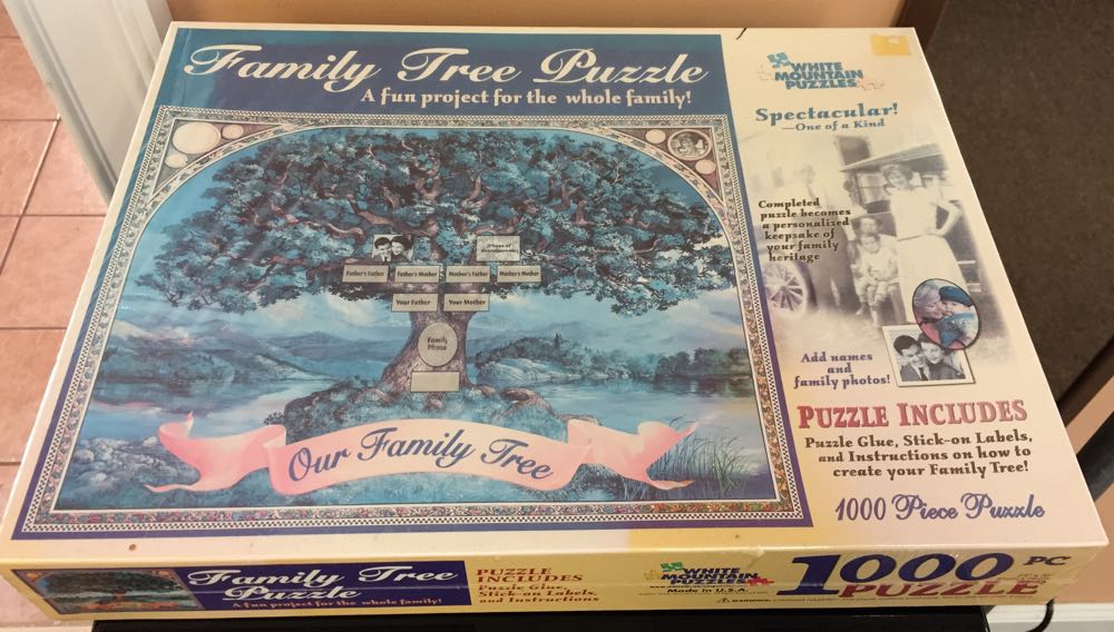 Family Tree Puzzle-NEW! - White Mountain puzzle collectible [Barcode 724819248124] - Main Image 2