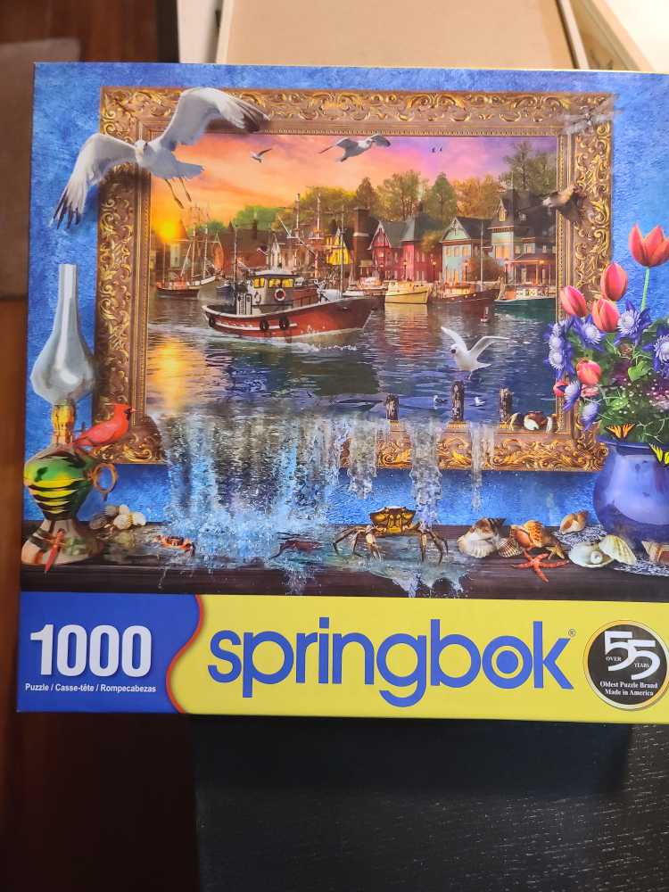 Seaside Harbor - Springbok puzzle collectible [Barcode 091683108701] - Main Image 1