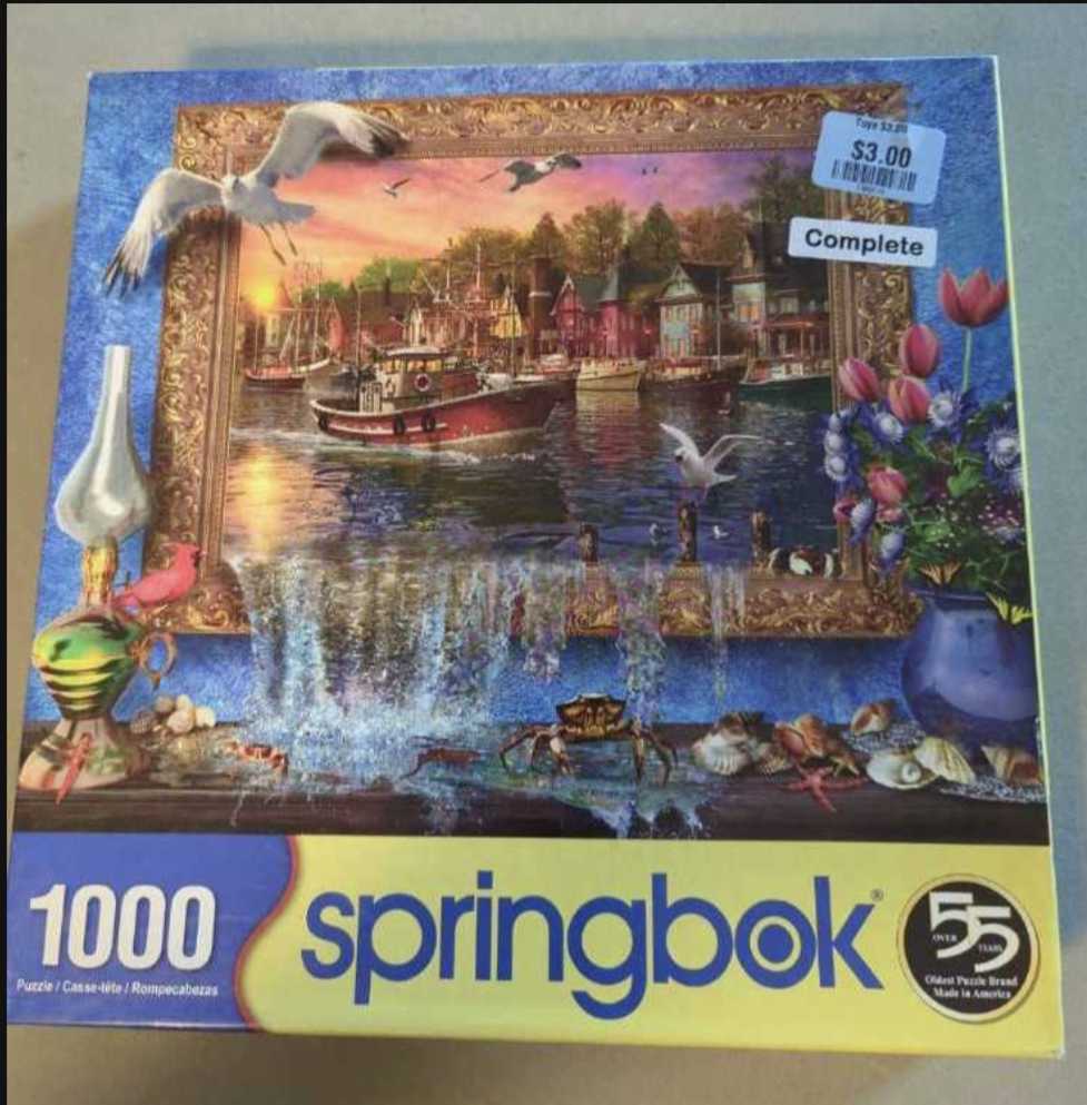 Seaside Harbor - Springbok puzzle collectible [Barcode 091683108701] - Main Image 3