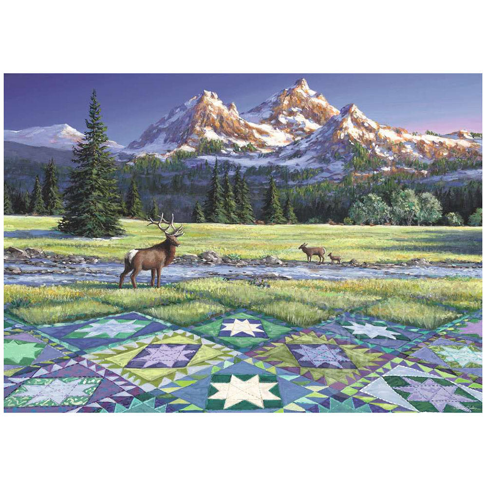 Mountain Quiltscape - Ravensburger 🇩🇪 puzzle collectible [Barcode 4005556167883] - Main Image 2