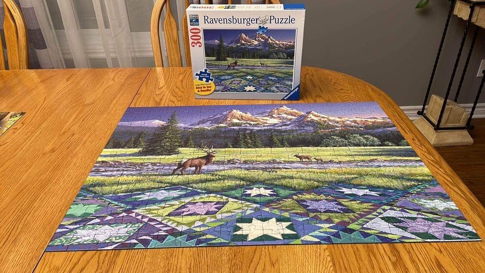 Mountain Quiltscape - Ravensburger 🇩🇪 puzzle collectible [Barcode 4005556167883] - Main Image 4
