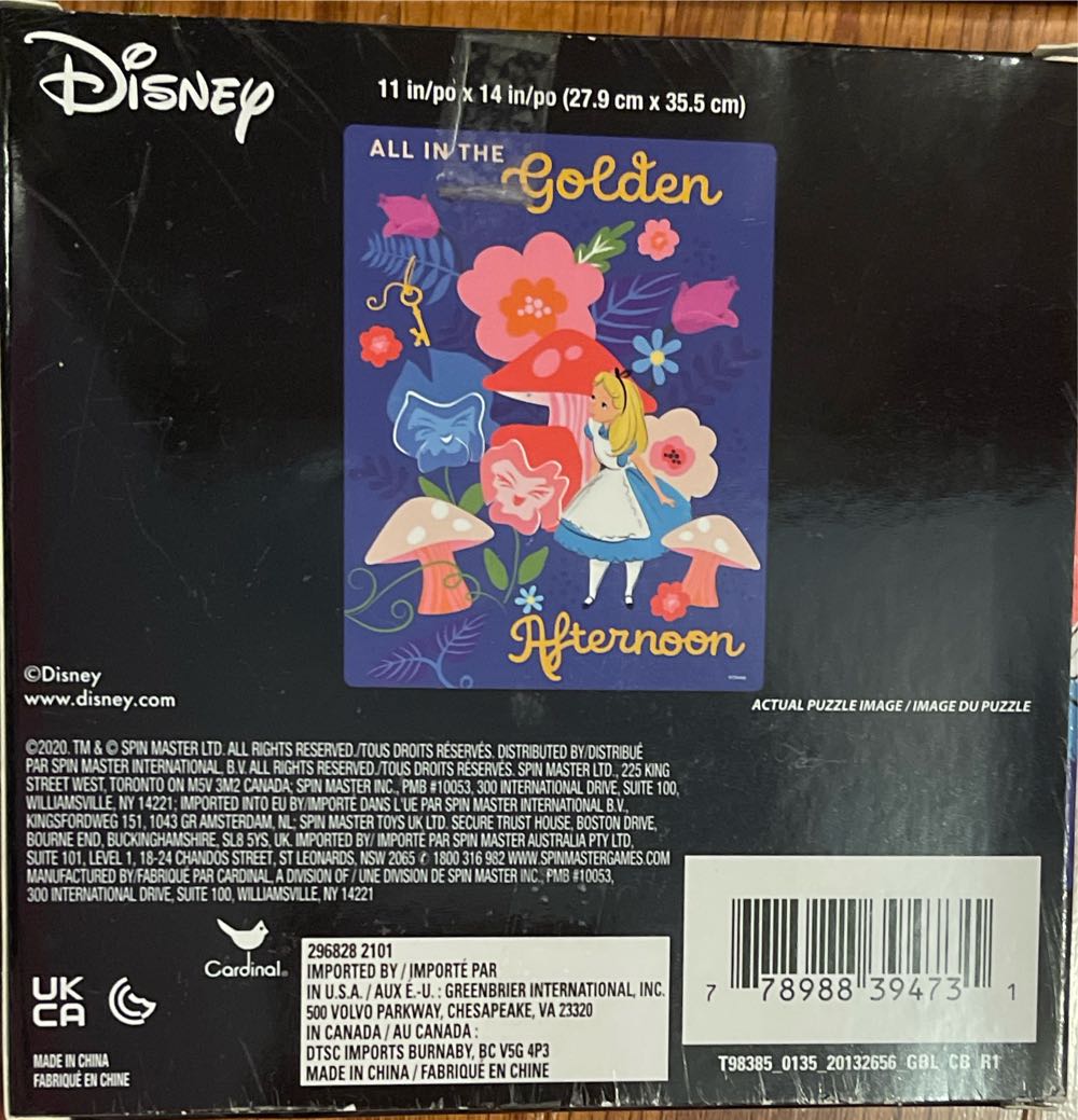 All In The Golden Afternoon - Cardinal puzzle collectible [Barcode 778988394731] - Main Image 2