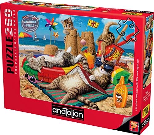 Anatolian Puzzle Cats On The Beach 260 Pieces Jigsaw Puzzle Brown A Ana  puzzle collectible [Barcode 8698543133228] - Main Image 1