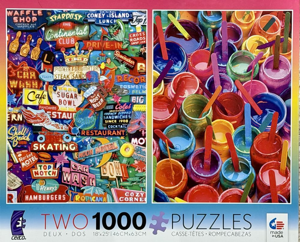 Neon Signs & Paint - Ceaco puzzle collectible [Barcode 021081032155] - Main Image 2