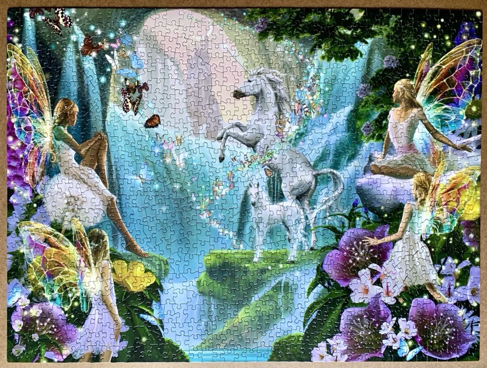 Unicorn And Fairy - SunsOut puzzle collectible [Barcode 796780472303] - Main Image 1