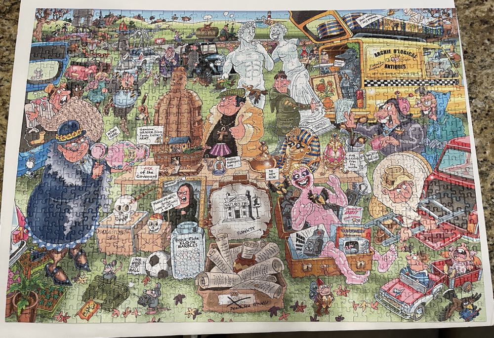 Wasgij Original 35 - Car Boot Capers - Holdson puzzle collectible [Barcode 9414131773367] - Main Image 2