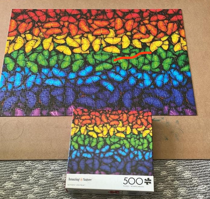 Butterfly Spectrum - Buffalo Games puzzle collectible [Barcode 079346038053] - Main Image 2