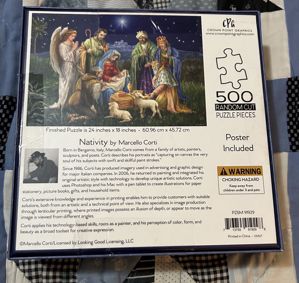 Nativity -  Crown Point Graphics puzzle collectible [Barcode 713755919298] - Main Image 2