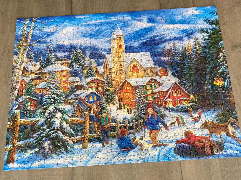 Sledding To Home - Master Pieces puzzle collectible [Barcode 705988721786] - Main Image 3